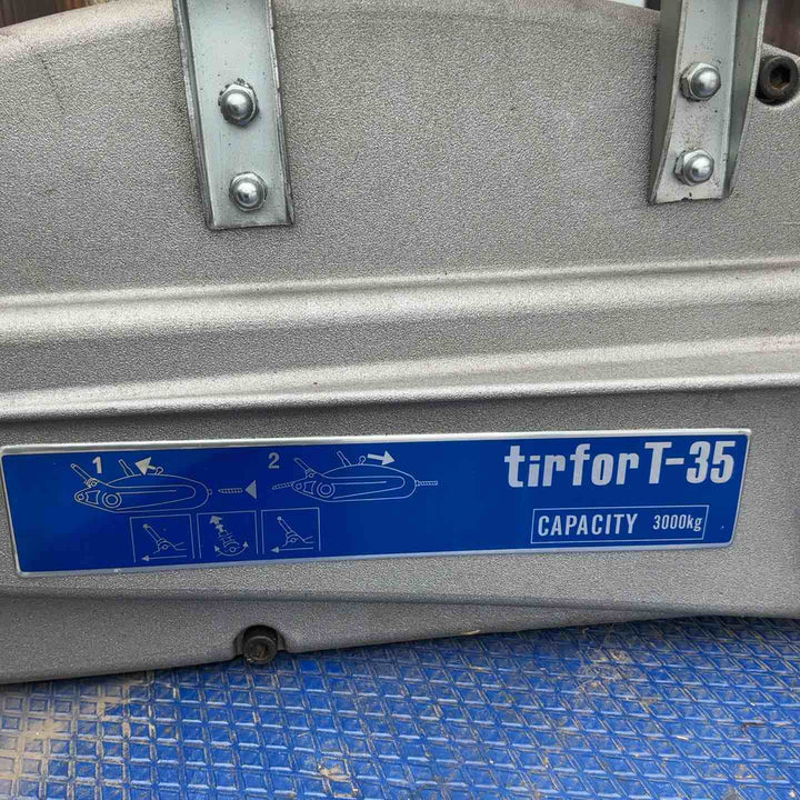 TIRFOR/チルホール T-35 26kg. 3,000kg 3t 3TON  万能ウインチ 大工 建築 吊り下げ バイク荷積み 伐採 林業 建設業 【草加店】