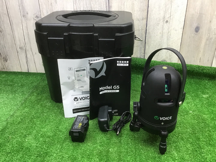 ◇VOICE 5ライン グリーンレーザー墨出し器 Model-G5【富山店】◆SC