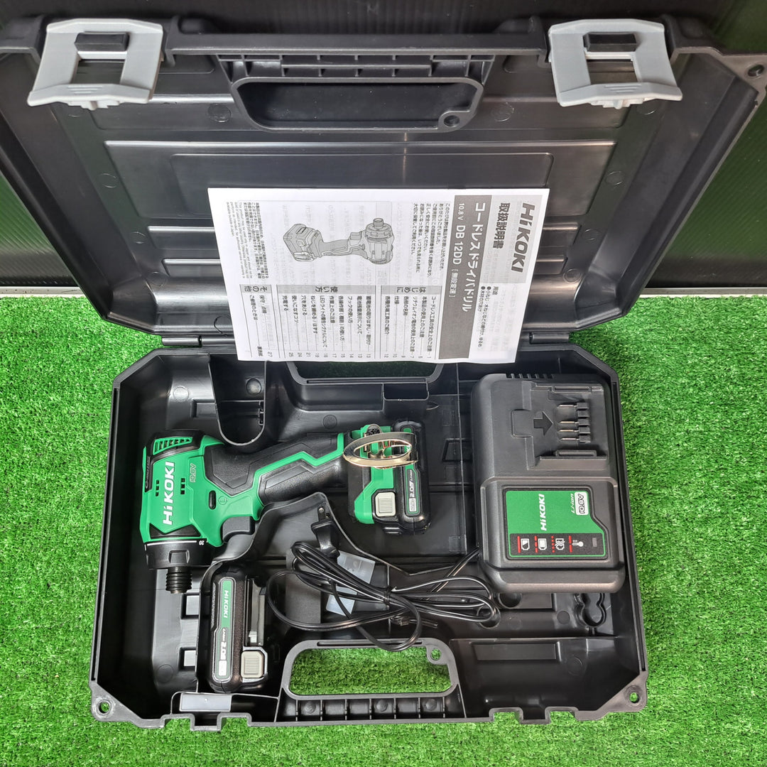 ハイコーキ (HiKOKI) コードレスドライバドリル 10.8V DB12DD2BS【岩槻店】