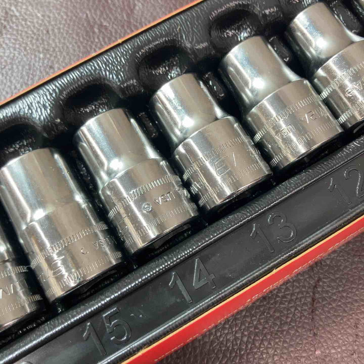 【未使用(店頭展示品)】スナップオン(Snap-on) 1/2 ソケットセット ショート 6ポイント ミリサイズ 310TWMYA【東大和店】