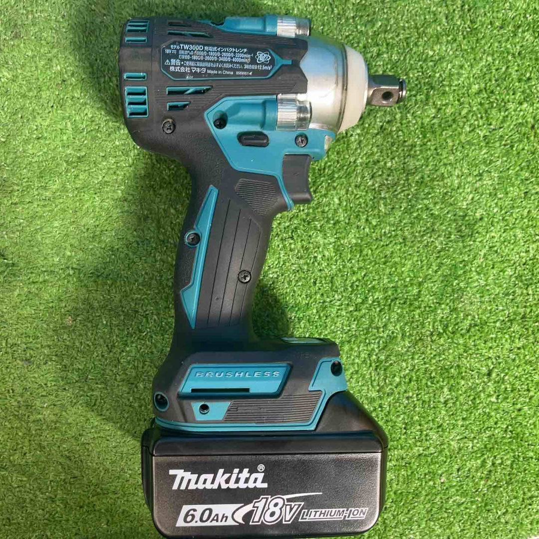 ★マキタ(makita) コードレスインパクトレンチ TW300DRGX バッテリー使用頻度低(充電0回・7回)【岩槻店】