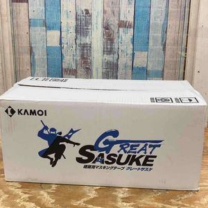 まとめ売り 200巻 カモ井加工紙 マスキングテープ グレートサスケ 60mm 20巻き×10箱 建築 塗装 マステ【柏店】