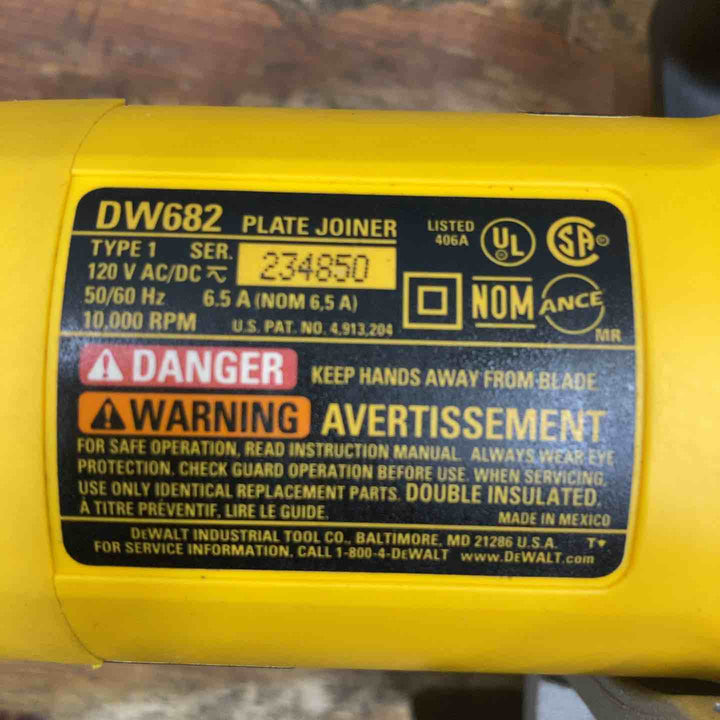 DEWALT デウォルト ビスケットジョイナー ジョイントカッター DW682K【柏店】