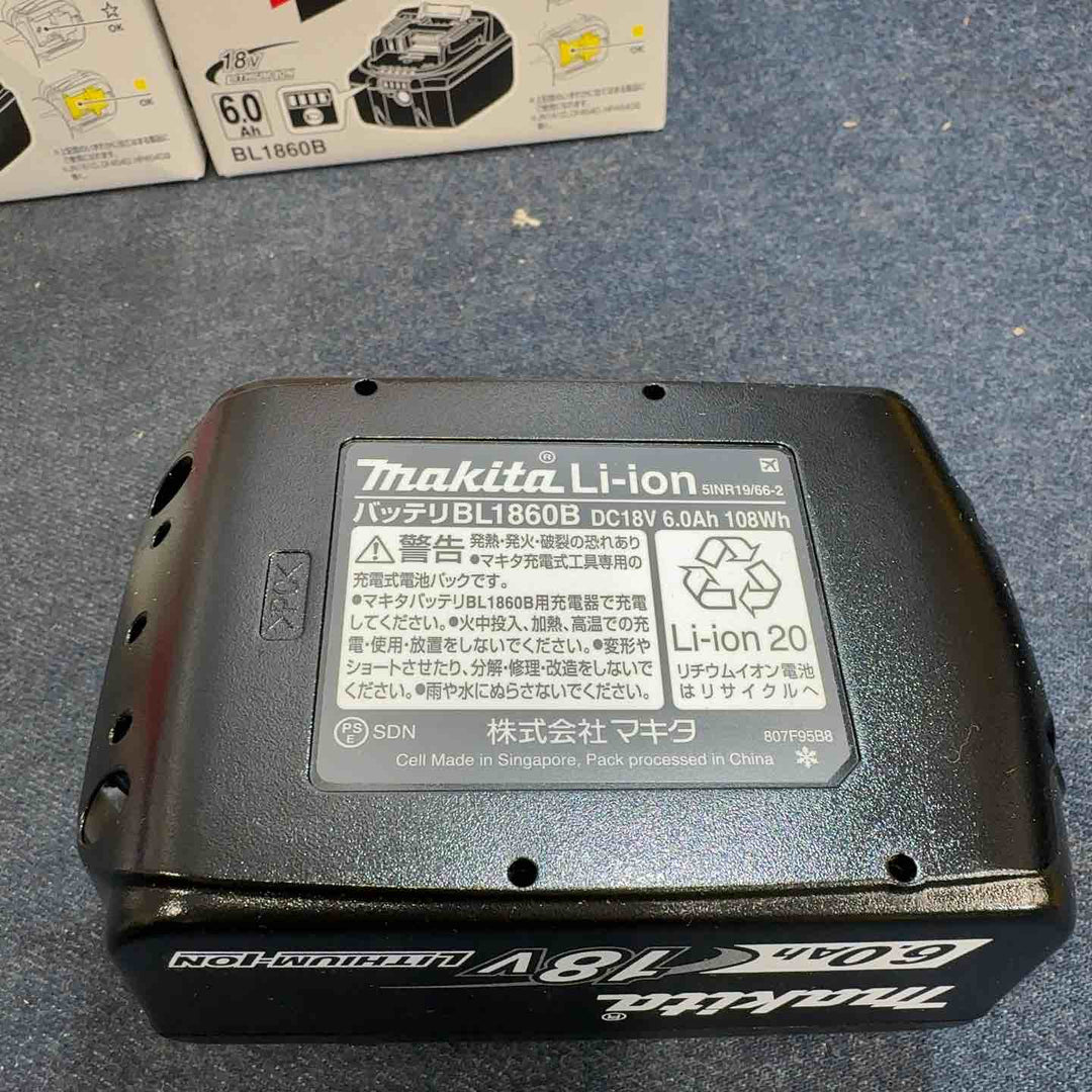 ★マキタ(makita) リチウムイオンバッテリー 18V/6.0Ah BL1860B 10個セット【八潮店】