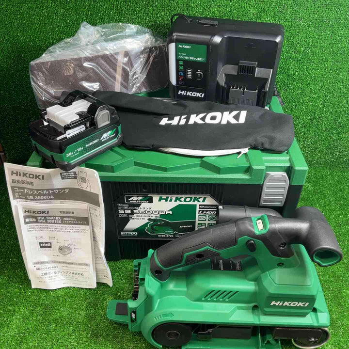 ★ハイコーキ(HIKOKI ※旧:日立工機) コードレスベルトサンダー SB3608DA(XPZ)【川崎店】