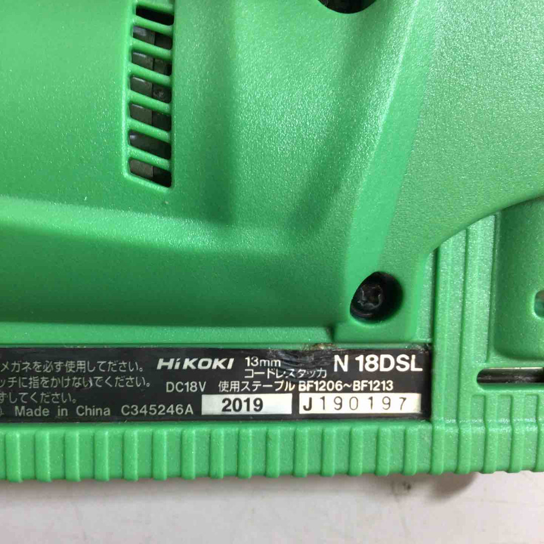 ◇ハイコーキ(HIKOKI ※旧:日立工機) コードレスタッカ本体のみ N18DSL(NN) CT線【戸田店】