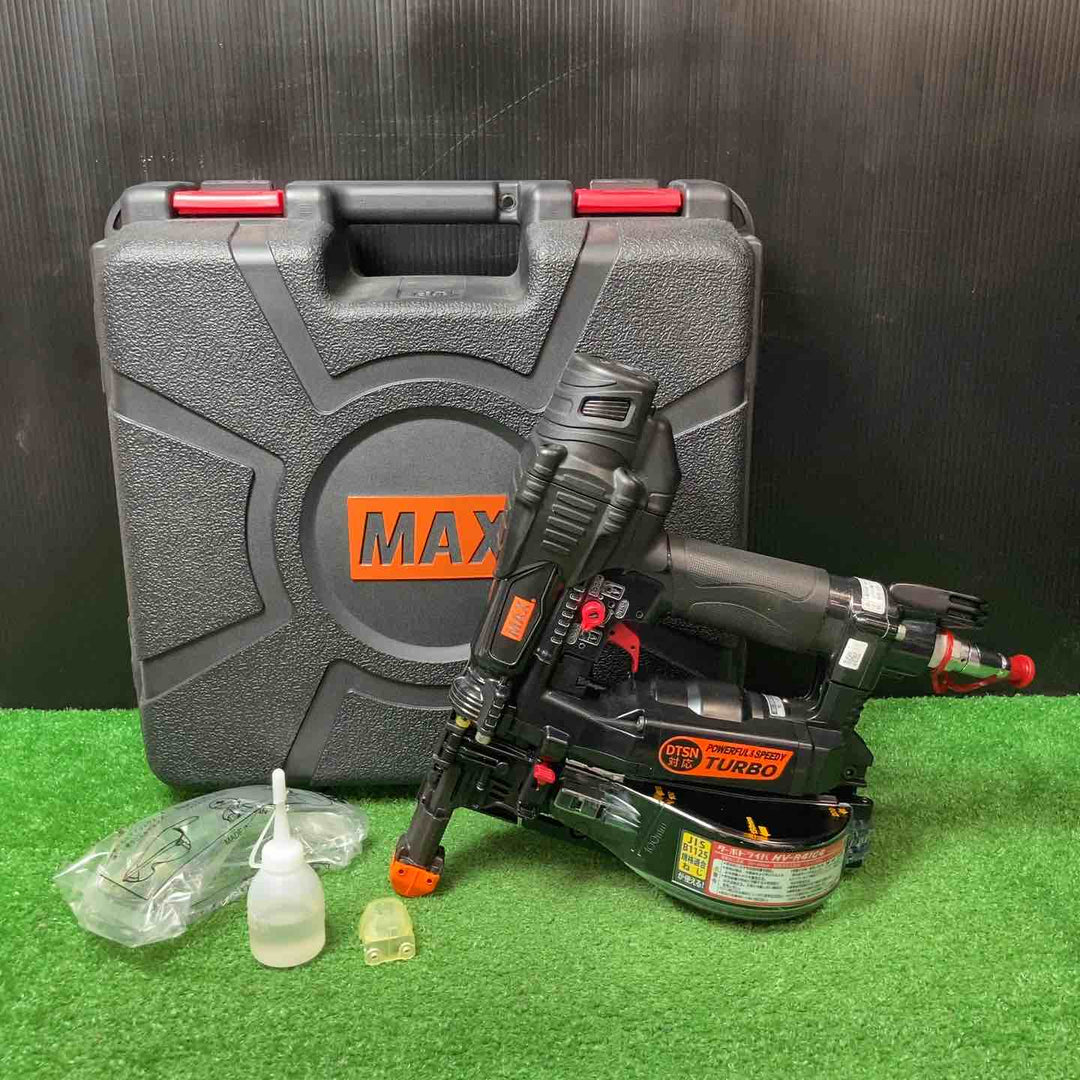 【美品】◇マックス(MAX) 高圧エアネジ打ち機 HV-R41G4 限定色ブラック【岩槻店】