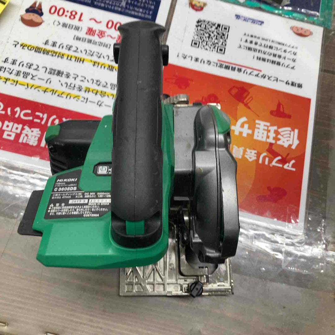 ★ハイコーキ(HIKOKI ※旧:日立工機) コードレス丸のこ C3605DB(SK)(NN)　本体のみ、36V対応、120～125㎜対応【戸田店】