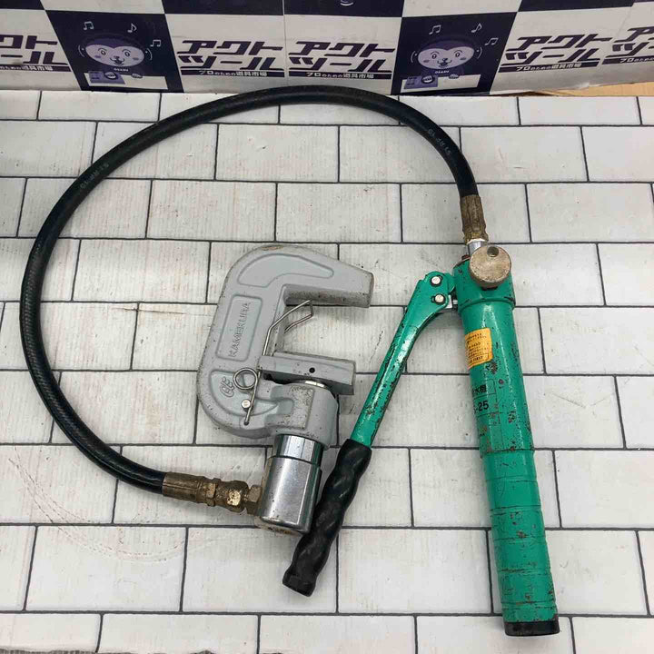 ◇亀倉精機 手動油圧式パイプ断水機 SS-25【所沢店】