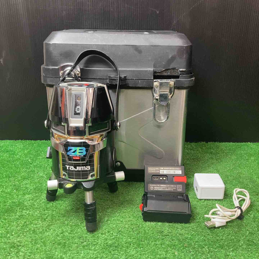 【中古品】★タジマ(Tajima) グリーンレーザー墨出し器 ZEROBL-KJC ZB ZERO BLUE-KJC ※受光器無し※ 備考欄参照【岩槻店】