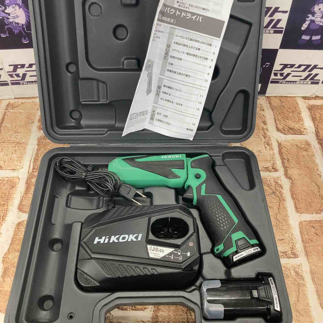 【中古品】ハイコーキ(HIKOKI ※旧:日立工機) 7.2V コードレスペンインパクトドライバー WH7DL(2LCSK)【所沢店】