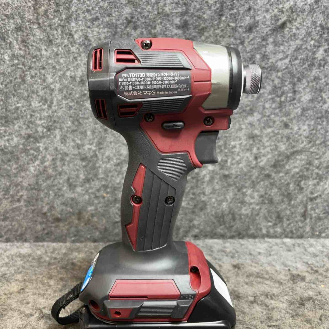 【希少品‼】マキタ(makita) コードレスインパクトドライバー TD173DGXAR 限定色オーセンティックレッド【桶川店】