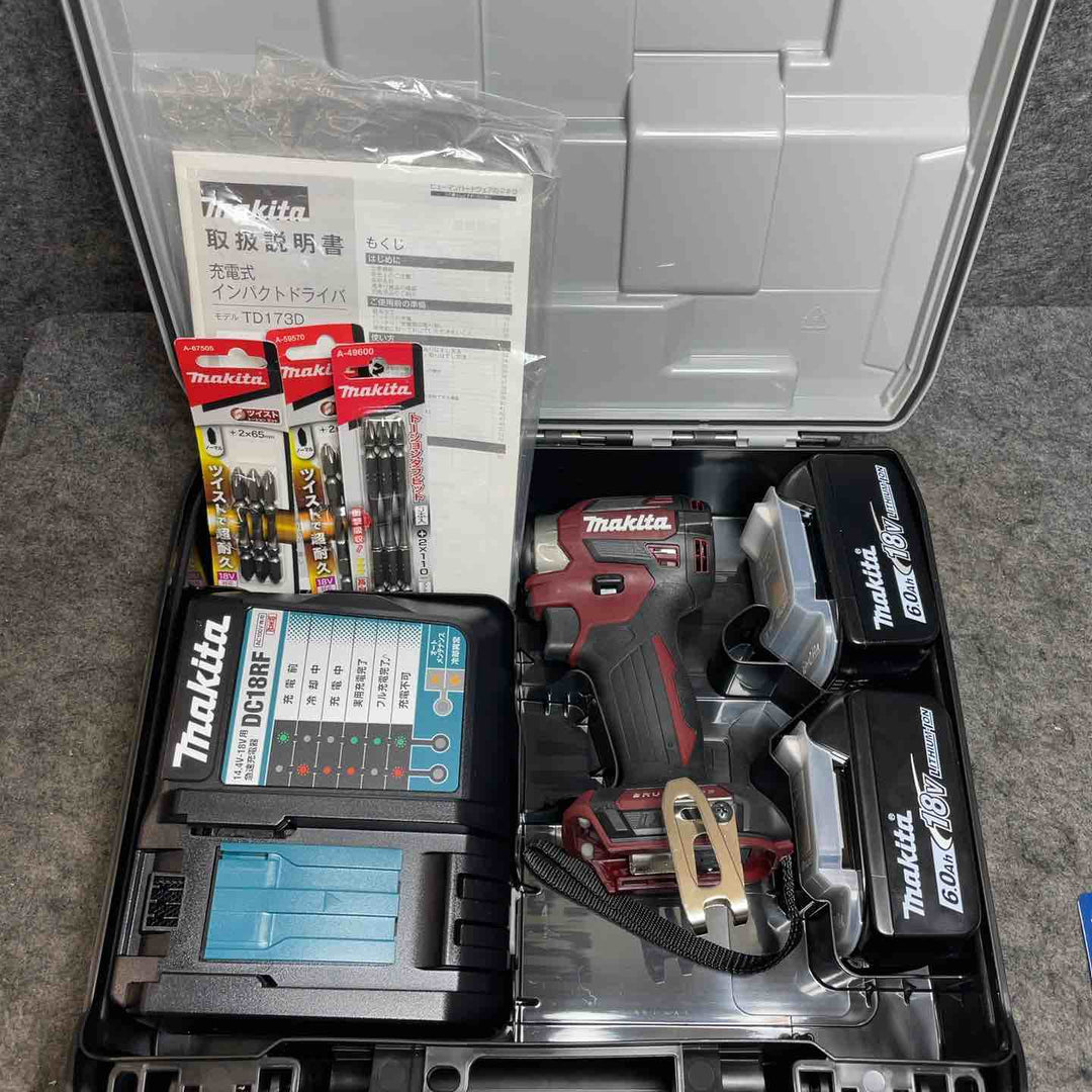 【希少品‼】マキタ(makita) コードレスインパクトドライバー TD173DGXAR 限定色オーセンティックレッド【桶川店】