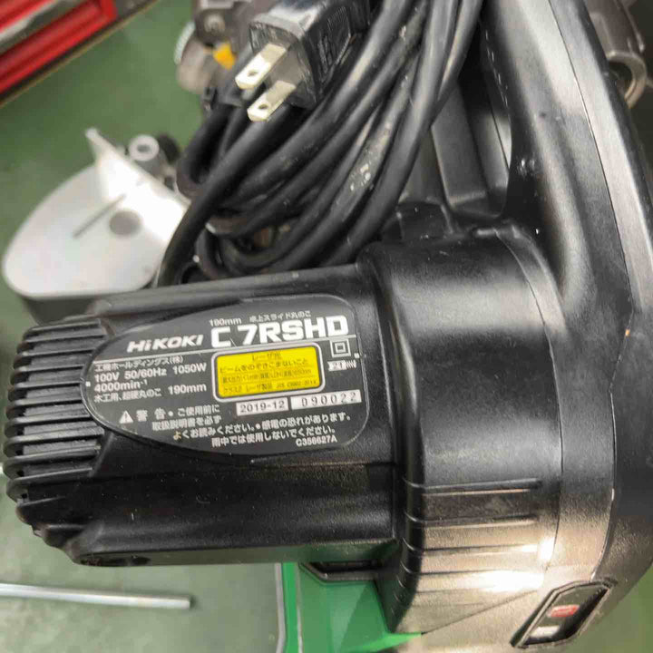 ★ハイコーキ(HIKOKI ※旧:日立工機) 卓上スライド丸のこ C7RSHD　集じん袋無し190mm対応【戸田店】