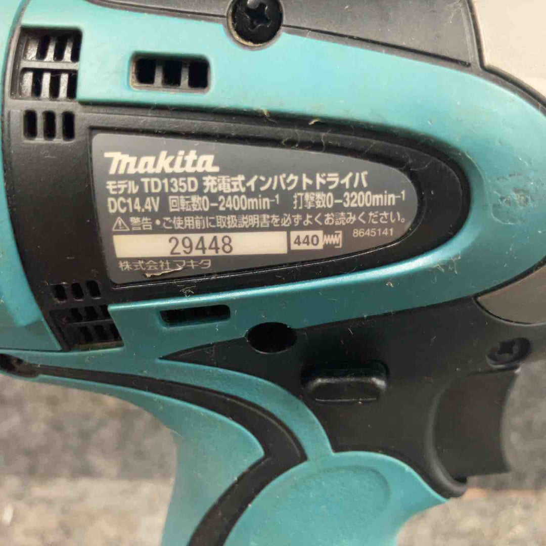 ◇マキタ(makita) コードレスインパクトドライバー TD135DZ【鴻巣店】