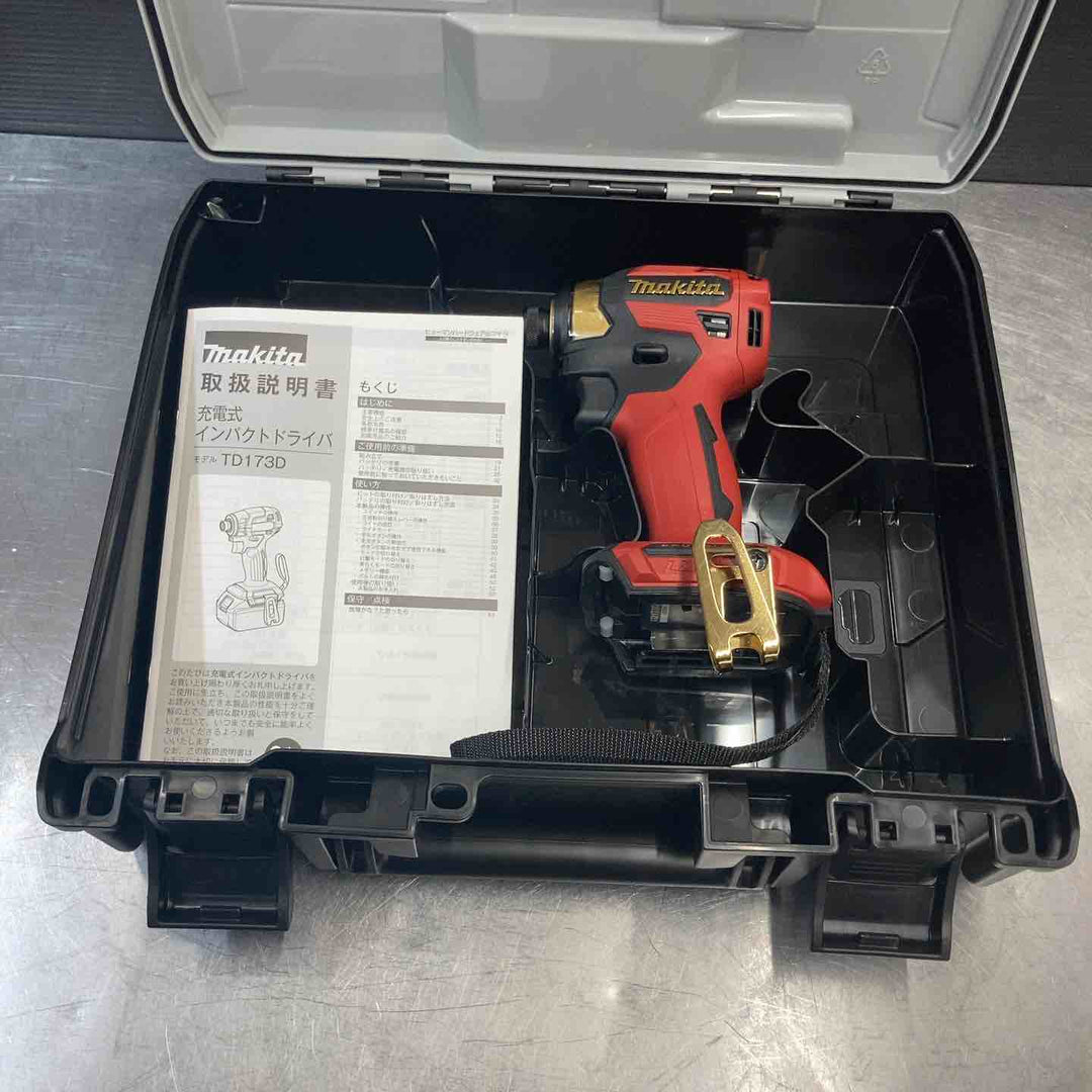 【未使用品(店頭展示品)】 マキタ(makita) コードレスインパクトドライバー TD173DZ 20周年 プレミアムレッド 【東大和店】