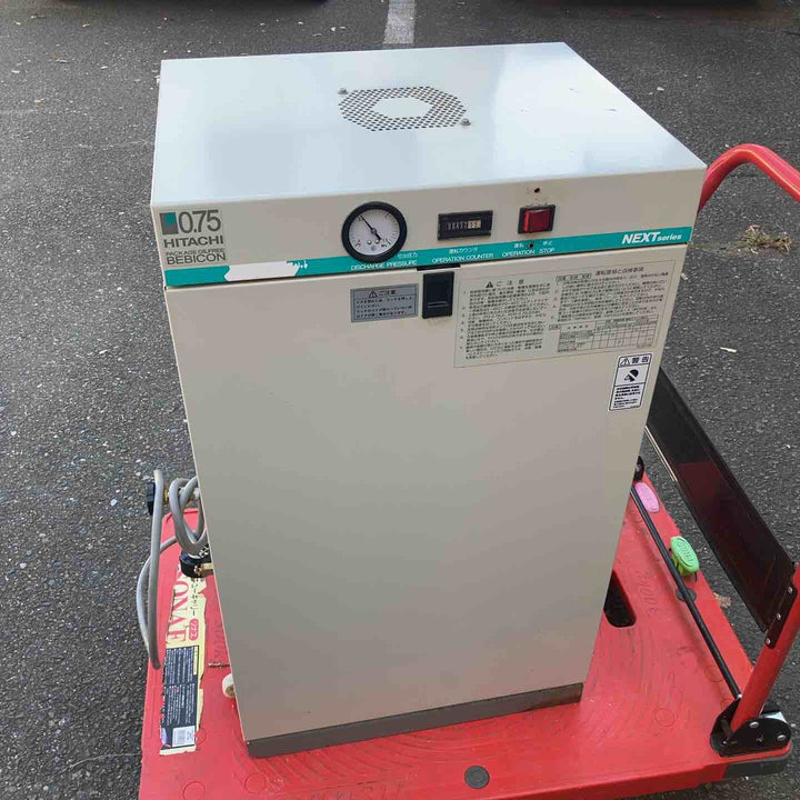 【店頭受取り限定】【中古品】日立産機 パッケージコンプレッサー PO-0.75LETN【所沢店】