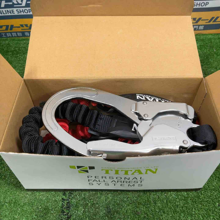 ◇タイタン(TITAN) 新規格 墜落制止用器具 ランヤード EXJダブル EXJハーネス用ランヤード HL-ERW【草加店】