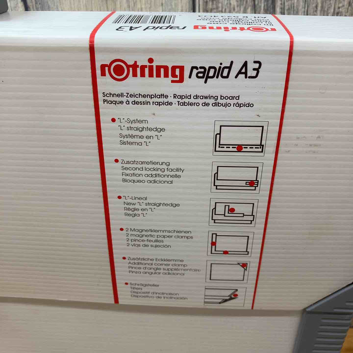 【中古美品】 ロットリング(Rotring) ラピッドボード A3 カレッジケース付き rapid A3 【東大和店】【東大和店】