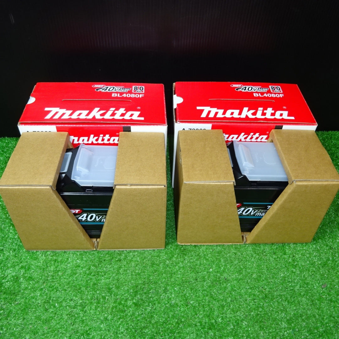 【未使用品】★マキタ(makita) リチウムイオンバッテリー 40Vmax/8.0Ah BL4080F 2個セット④【岩槻店】