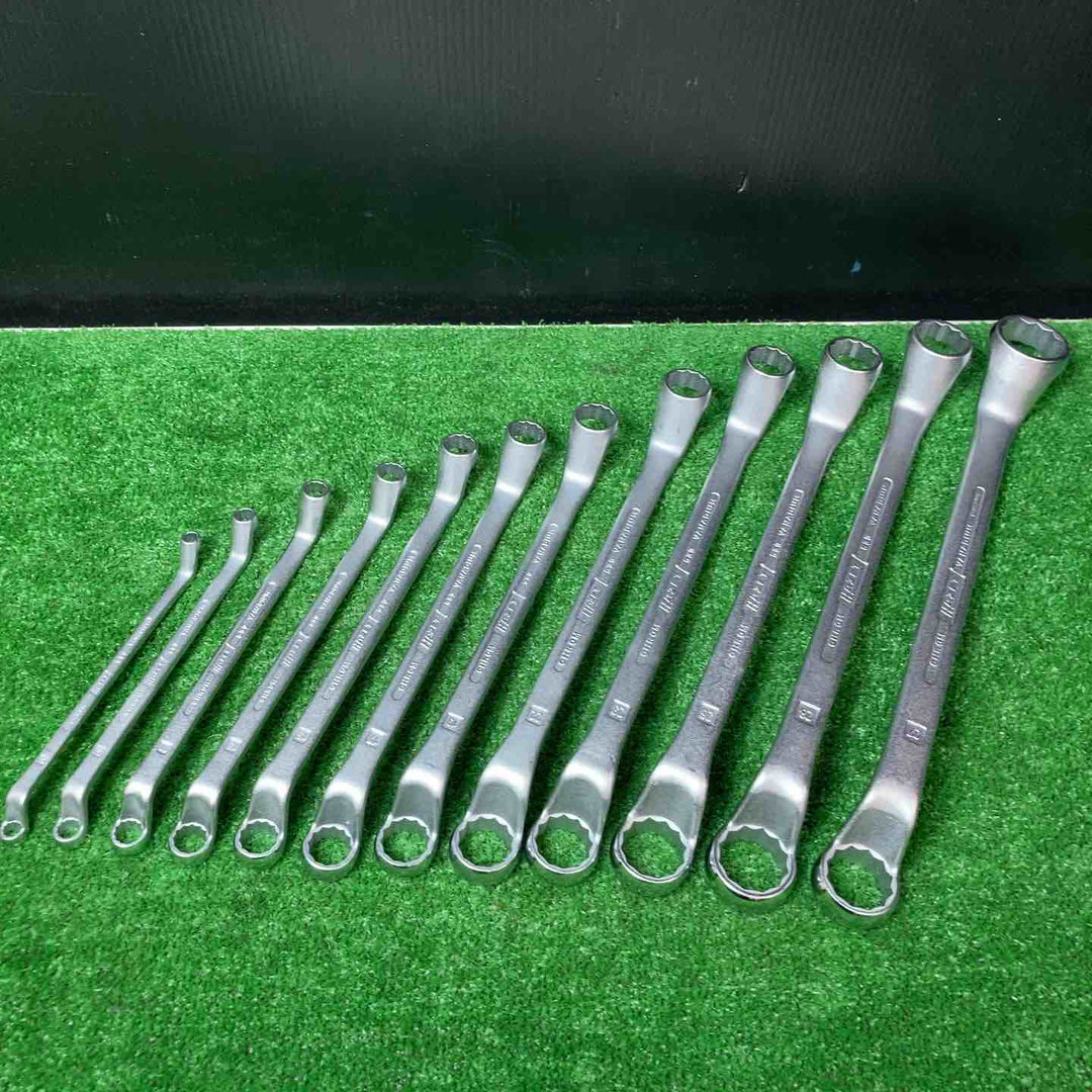 【美品】ハゼット(HAZET) ダブルボックスエンドレンチ(オフセットメガネ) 12本組 630 6mm-32mm【岩槻店】