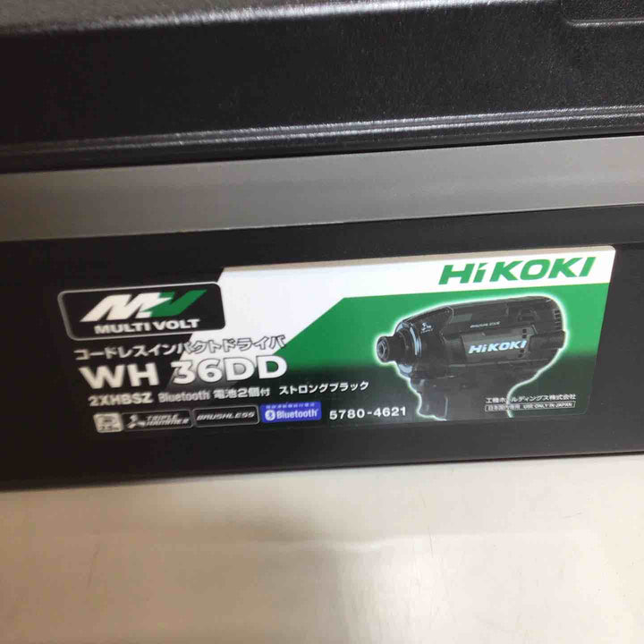 ★ハイコーキ(HIKOKI ※旧:日立工機) コードレスインパクトドライバ ストロングブラック WH36DD(2XHBSZ)【戸田店】