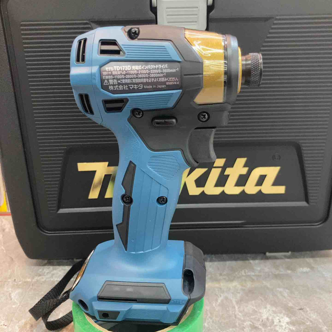 【未使用品】 本体+ケース マキタ makita コードレスインパクトドライバー TD173DZPB LXT20周年記念 プレミアムブルー【八潮店】