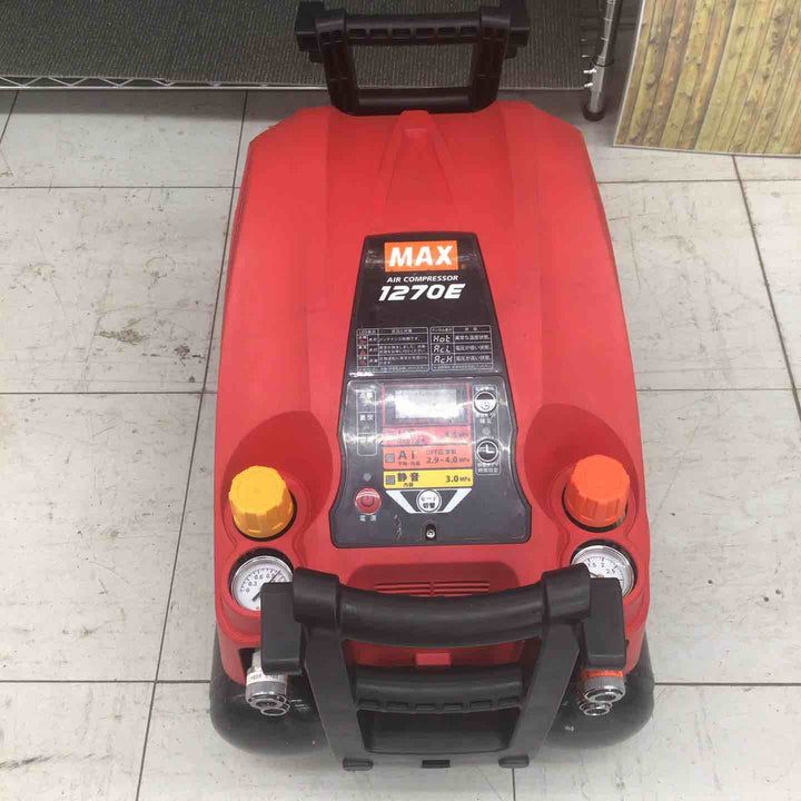 【中古品】 マックス/MAX エアコンプレッサー AK-HL1270E_レッド 【鴻巣店】
