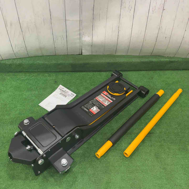 【店頭受取り限定】メルテックプラス 2t油圧超低床ガレージジャッキ エクストラハイリフト 最高値/最低値 615/75mm ツインピストン ラバー付 MeltecPlus MP-20T 動作確認済【川口店】