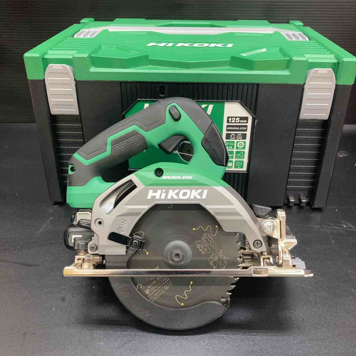 HiKOKI(ハイコーキ) 10.8V 充電式 丸のこ C1205DA 125mm アグレッシブグリーン 軽量2.2kg 蓄電池2個・充電器・ケース付 C1205DA(2LSP)【川越店】