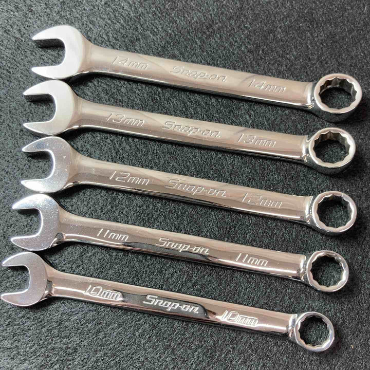 【中古美品】 Snap-on(スナップオン) OEX100B~OEX180B 5本 OEXM10B~OEXM14B 5本 コンビネーションレンチ 10本セット 【東大和店】