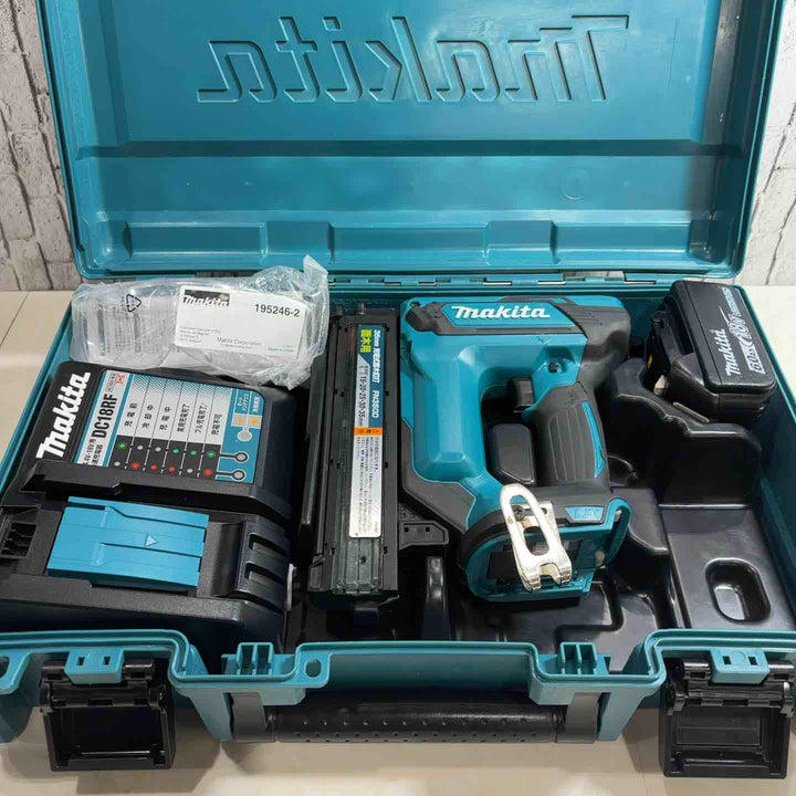 ★マキタ(makita) コードレスフィニッシュネイラ FN350DRG バッテリー1個 充電器 保護メガネ ケース付き【川口店】