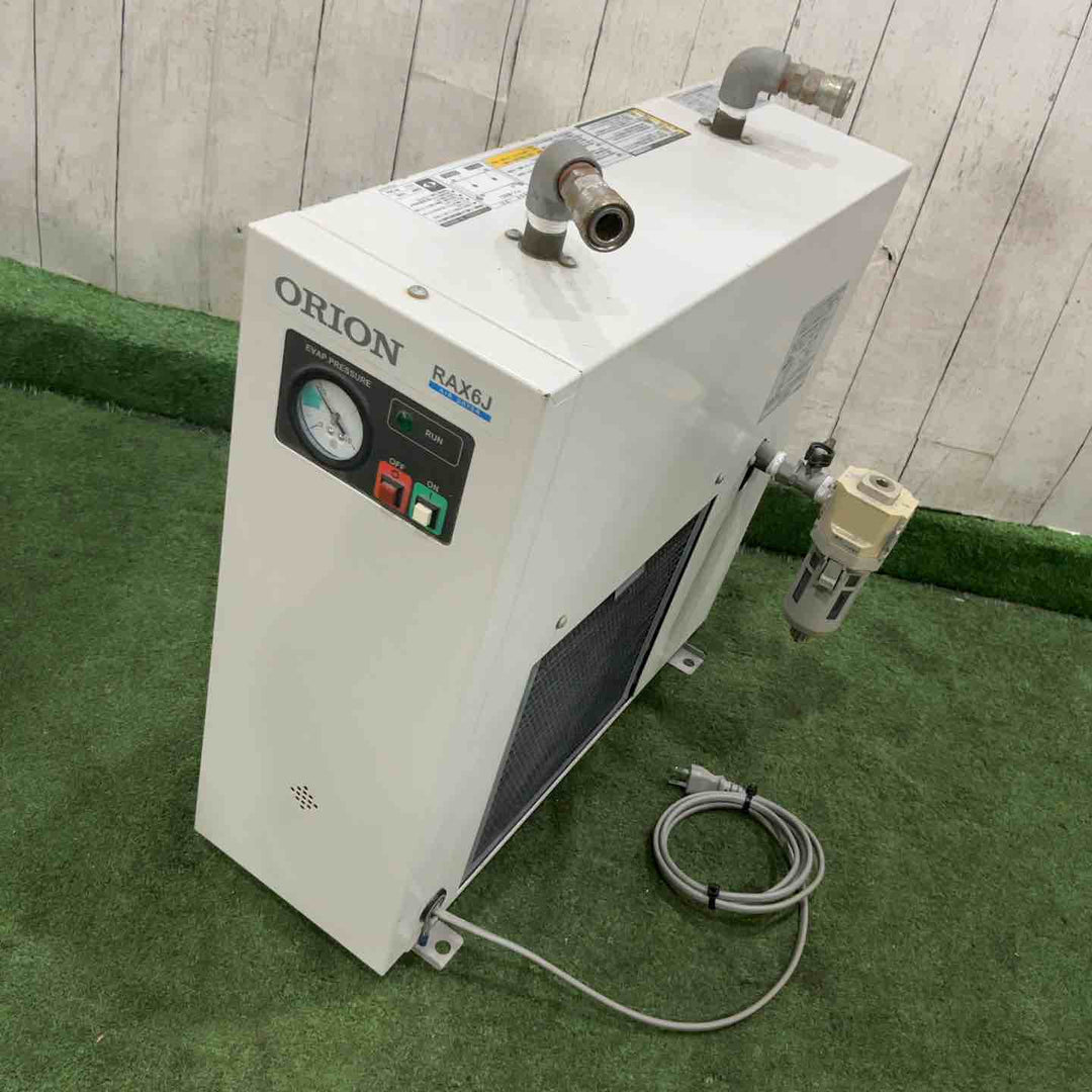 【現状品】◇オリオン 標準型冷凍式エアードライヤー(冷凍式圧縮空気除湿装置) RAX6J-A1 単相100v 空冷式 小型シリーズ 保証なし【川口店】