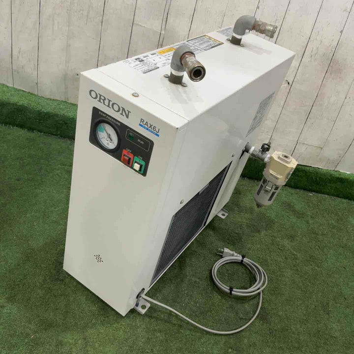 【現状品】◇オリオン 標準型冷凍式エアードライヤー(冷凍式圧縮空気除湿装置) RAX6J-A1 単相100v 空冷式 小型シリーズ 保証なし【川口店】