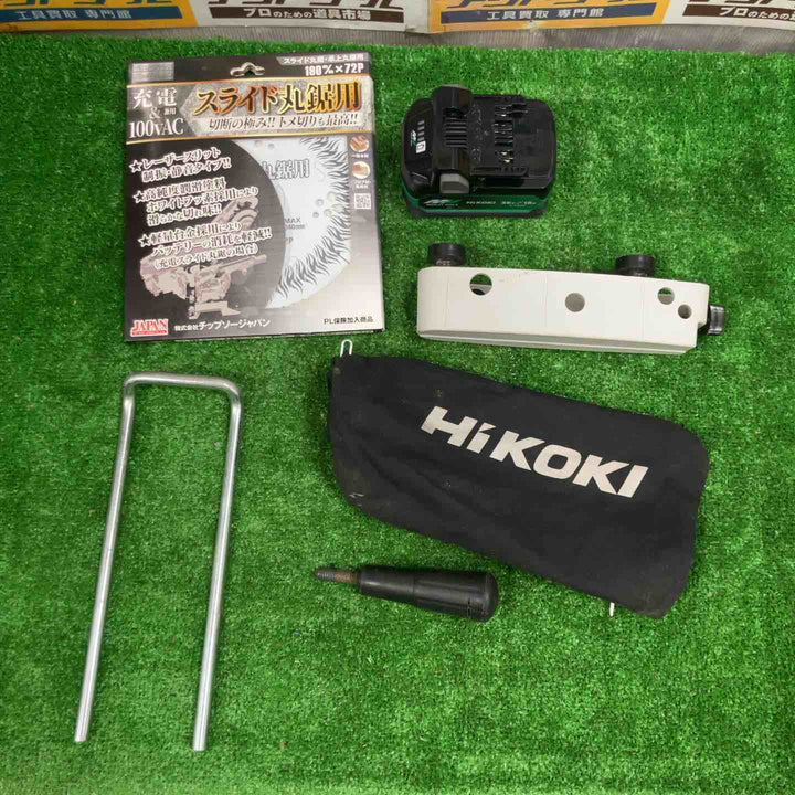 ★ハイコーキ(HIKOKI ※旧:日立工機) コードレス卓上スライド丸のこ C3607DRA(NN)【草加店】
