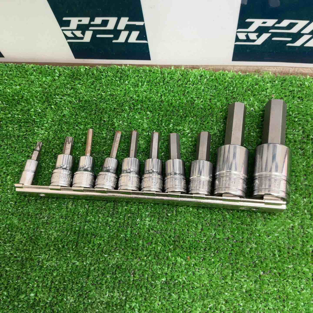 スナップオン(Snap-on) ヘックスソケット 10点セット SA18E/SA16E/FA12E/10/8/7/6/5 FTX40E/TTX25E【草加店】