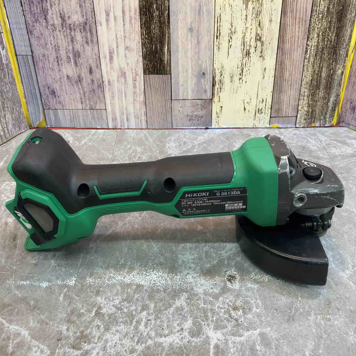 ★ハイコーキ(HIKOKI ※旧:日立工機) 125mmコードレスディスクグラインダ G3613DA(NN)【八潮店】