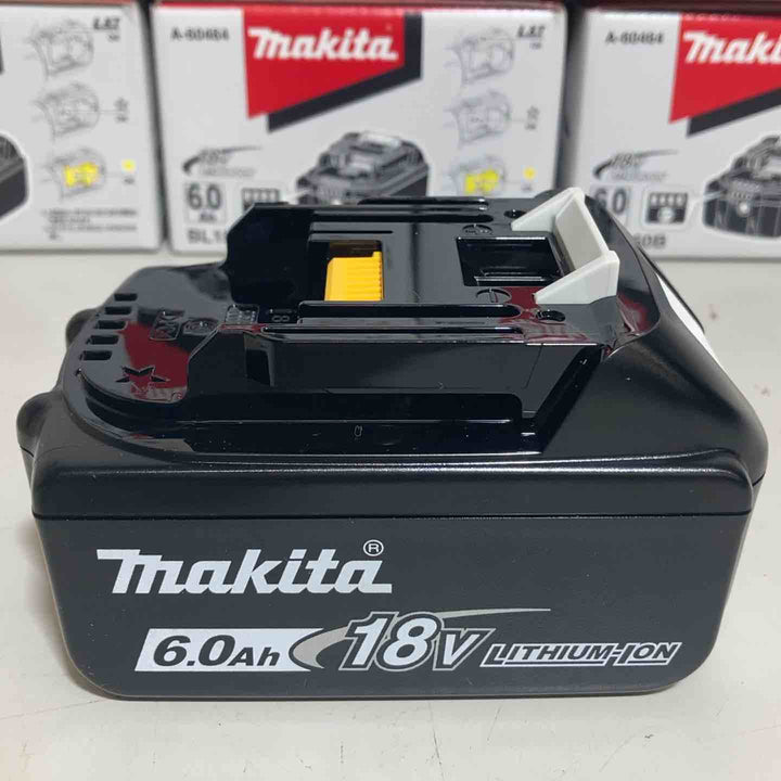▼マキタ(makita) リチウムイオンバッテリー 18V/6.0Ah BL1860B６個セット 純正品【戸田店】