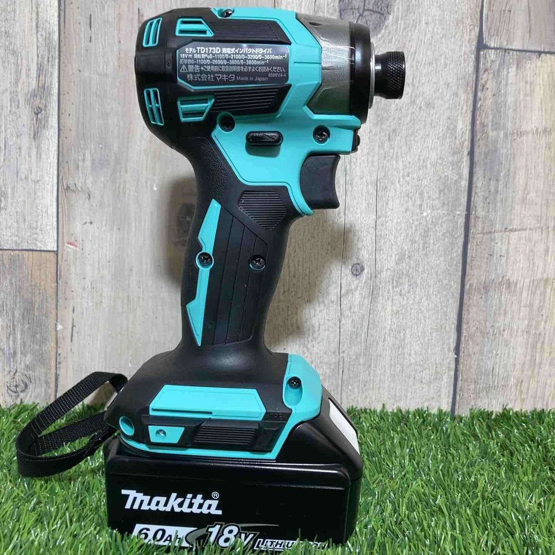 ★マキタ(makita) 18Vコードレスインパクトドライバ TD173DGXTB ターコイズブルー【草加店】