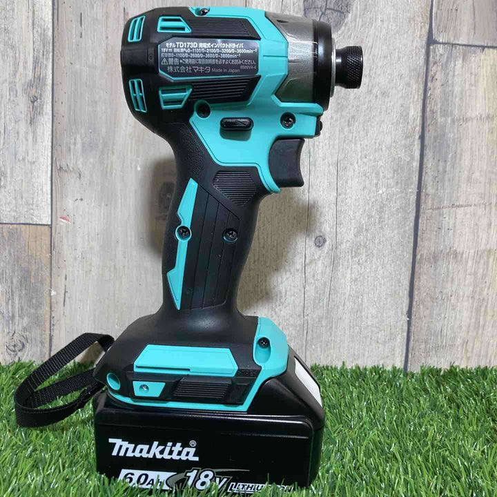 ★マキタ(makita) 18Vコードレスインパクトドライバ TD173DGXTB ターコイズブルー【草加店】