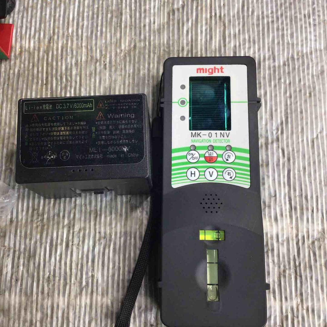 ◇マイト工業(might) 自動追尾 グリーンレーザー墨出し器 MG-NV51【草加店】