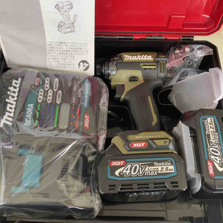 【未使用品】★マキタ(makita) コードレスインパクトドライバー TD002GRDXO 40V フルセット オリーブ【柏店】