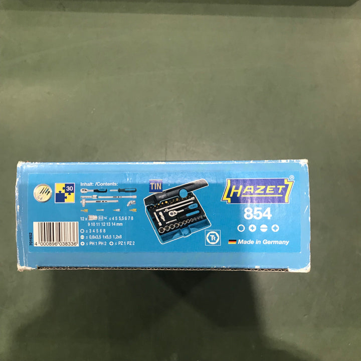 HAZET(ハゼット) ソケットレンチセット 854 差込角:6.35mm 30点 1セット【川口店】