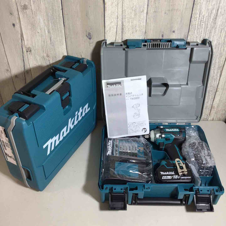 【未使用品】 マキタ makita コードレス インパクトレンチ TW300DRGX 2台 バッテリー&充電器付 フルセット インパクトレンチ 純正 充電式 18V 【戸田店】