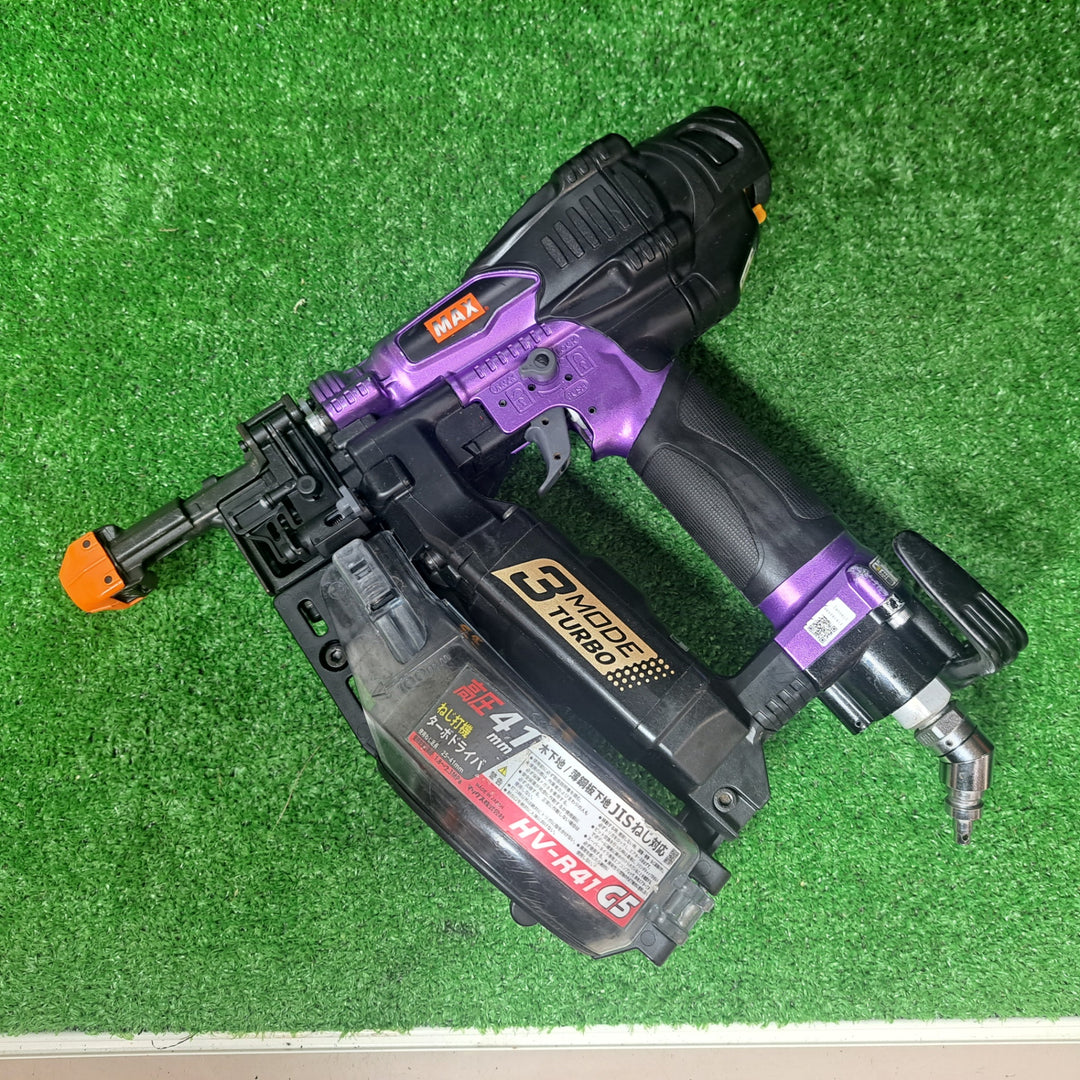 マックス(MAX) 高圧エアネジ打ち機 HV-R41G5-M 限定色メタリックパープル【桶川店】