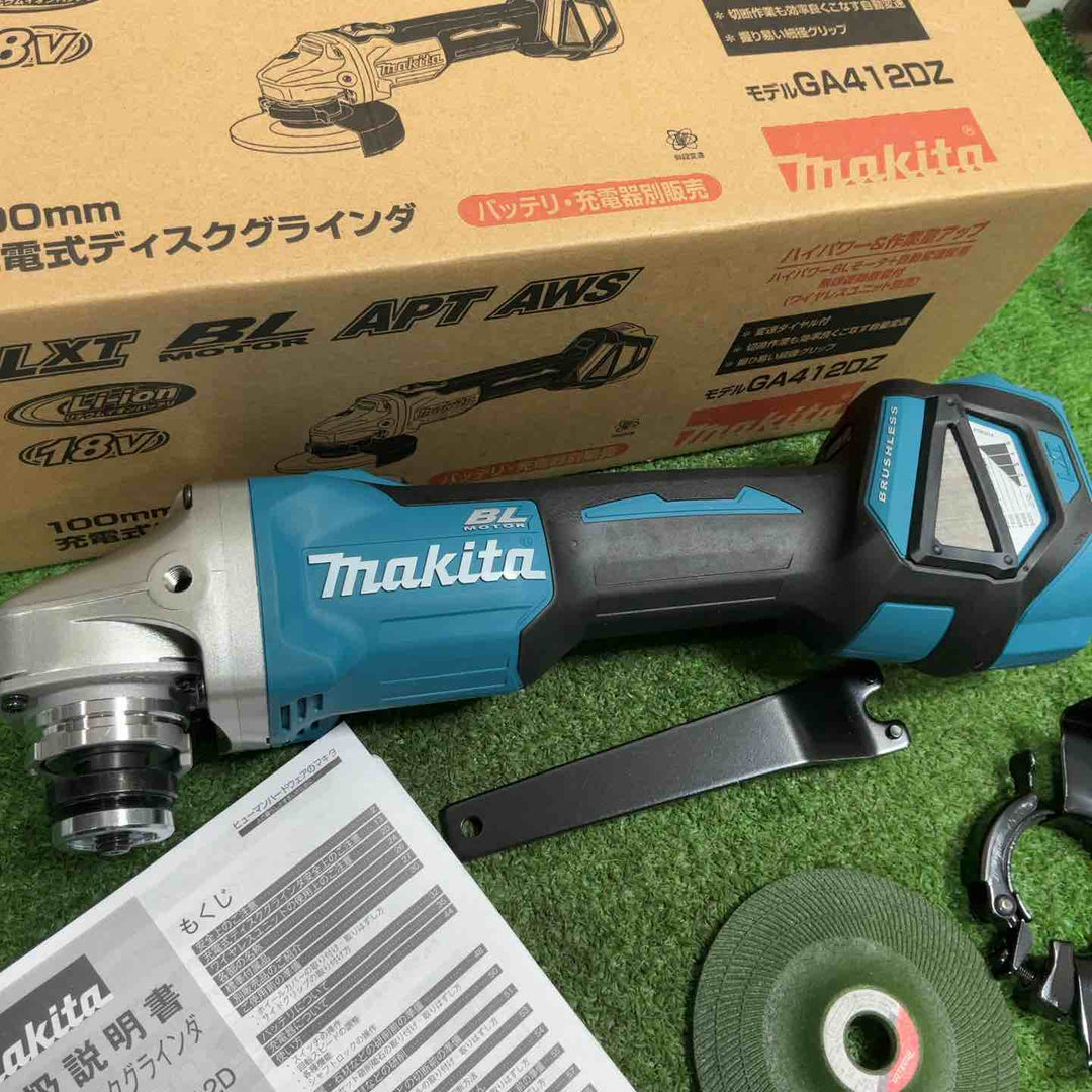 ★マキタ(makita) 100mmコードレスディスクグラインダ GA412DZ【草加店】