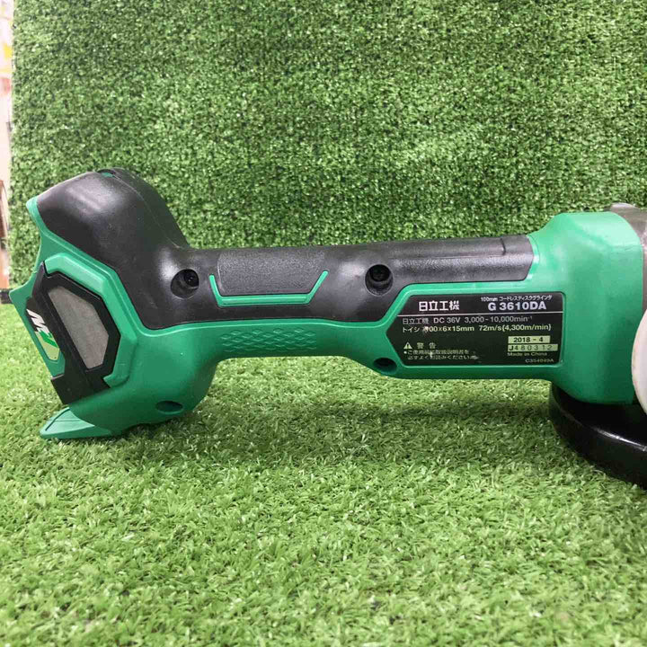 ★ハイコーキ(HIKOKI ※旧:日立工機) 100mmコードレスディスクグラインダ G3610DA(NN)【川崎店】