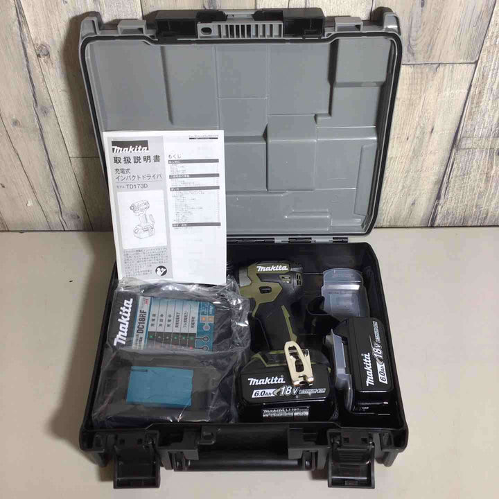 【未使用品】 マキタ makita コードレス インパクトドライバー TD173DRGXO インパクト フルセット オリーブ 純正 充電式 18V【戸田店】