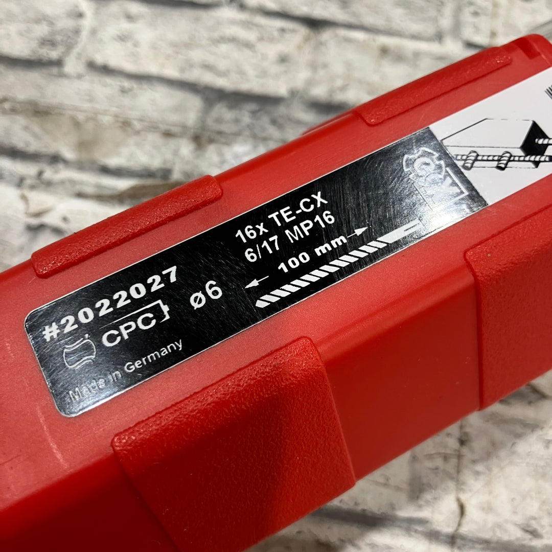 HILTI ヒルティドリルビット TE-CX 6/17 MP16 Φ6mm 16本入り【川口店】