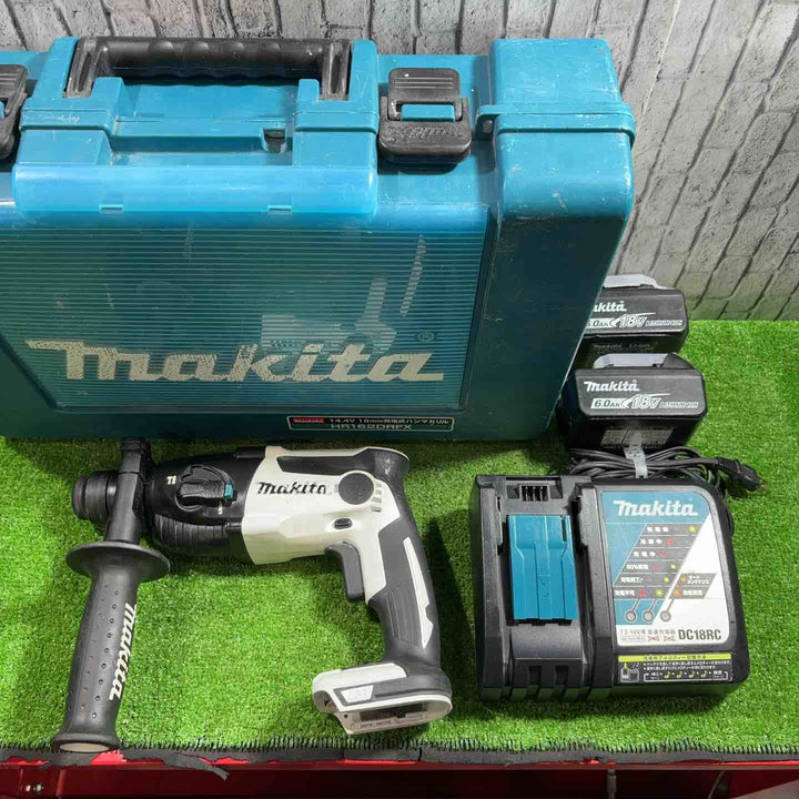 ◇マキタ(makita) コードレスハンマドリル HR165DRGXW ホワイト 動作確認済み バッテリー×2、充電器付き【川口店】